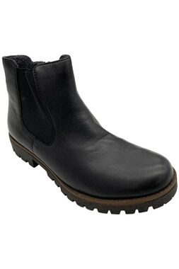 Rieker Women's Payton 70 Zip-Up Ankle Boot Leather Black - Medium